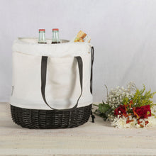 Load image into Gallery viewer, Coronado Canvas and Willow Basket Tote