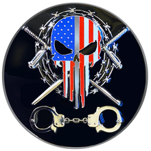 Load image into Gallery viewer, DL1-05 Correctional Officer CO Thin Gray Line Challenge Coin Corrections Tools of The Trade