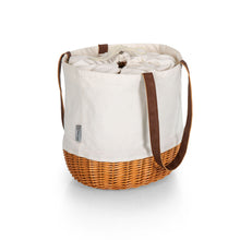Load image into Gallery viewer, Coronado Canvas and Willow Basket Tote