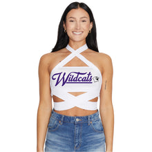 Load image into Gallery viewer, Northwestern Wildcats White Multi Way Bandeau Top
