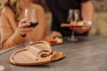 Load image into Gallery viewer, Heart Shaped Wine Appetizer Plate Set of 4