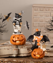 Load image into Gallery viewer, Top Hat Jack with Cat | Halloween Decor | Bethany Lowe