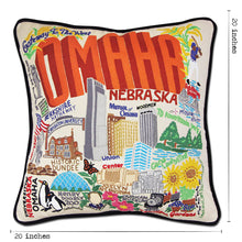 Load image into Gallery viewer, Omaha Hand-Embroidered Pillow
