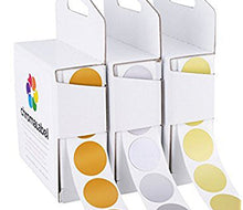 Load image into Gallery viewer, 1&quot; Permanent Round Color-Code Dot Kit (Metallic): 3,000/Kit