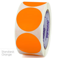 Load image into Gallery viewer, 2&quot; Permanent Color-Code Round Dot Inventory Labels: 500/Roll