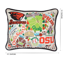 Load image into Gallery viewer, Oregon State University Collegiate Embroidered Pillow by CatStudio