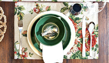 Load image into Gallery viewer, Tache Sweet Roses Vintage Ivory Woven Tapestry Placemat Set (17593PM)