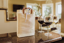 Load image into Gallery viewer, Pinot Jute 2 Bottle Insulated Wine Bag