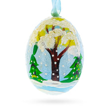 Load image into Gallery viewer, Bunny with Present Wooden Christmas Ornament