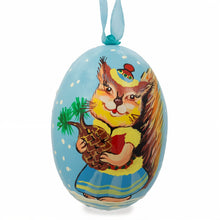 Load image into Gallery viewer, Squirrel Wooden Christmas Ornament