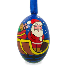 Load image into Gallery viewer, Santa Riding Wooden Christmas Ornament