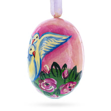 Load image into Gallery viewer, Two White Dove Birds in Love Wooden Christmas Ornament 3 Inches