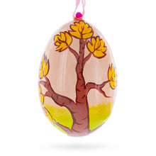 Load image into Gallery viewer, Cardinal Bird in Autumn Wooden Christmas Ornament 3 Inches