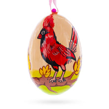 Load image into Gallery viewer, Cardinal Bird in Autumn Wooden Christmas Ornament 3 Inches