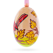 Load image into Gallery viewer, Cardinal Bird in Autumn Wooden Christmas Ornament 3 Inches
