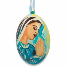 Load image into Gallery viewer, Virgin Mary Nativity Scene Wooden Christmas Ornament 3 Inches