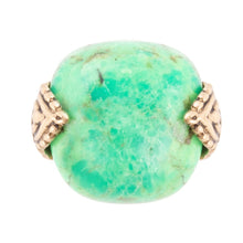 Load image into Gallery viewer, Ornate Lime Turquoise Ring