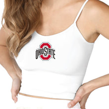 Load image into Gallery viewer, Ohio State OSU Buckeyes White Spaghetti Tank