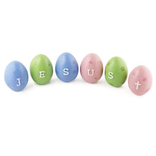 Load image into Gallery viewer, Set of 6 "Jesus" Easter Egg Set 3 Inches
