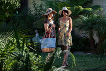 Load image into Gallery viewer, Coronado Canvas and Willow Basket Tote