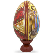 Load image into Gallery viewer, Virgin Mary in Mangle Nativity Scene Wooden Egg Figurine 7.25 Inches