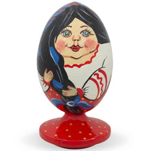 Load image into Gallery viewer, Ukrainian Doll in Embroidered Blouse Vyshyvanka Wooden Figurine