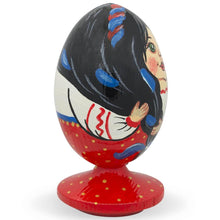 Load image into Gallery viewer, Ukrainian Doll in Embroidered Blouse Vyshyvanka Wooden Figurine