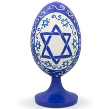 Load image into Gallery viewer, Star of David Jewish Wooden Figurine 4.7 Inches