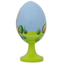Load image into Gallery viewer, Bunny on Easter Egg Wooden Figurine
