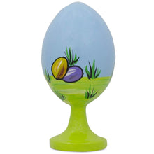 Load image into Gallery viewer, Bunny on Easter Egg Wooden Figurine