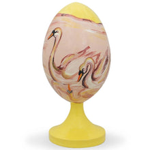 Load image into Gallery viewer, Swans in Love Wedding Wooden Figurine