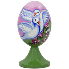 Load image into Gallery viewer, White Doves in Love Wooden Figurine