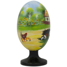 Load image into Gallery viewer, Ukrainian Couple in the Village Wooden Easter Egg Figurine 4.75 Inches