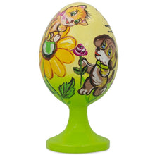 Load image into Gallery viewer, Cat and Dog Birthday Wooden Figurine