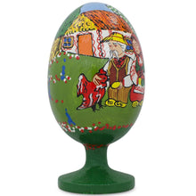 Load image into Gallery viewer, Ukrainian Couple Celebrating Easter Wooden Figurine 4.75 Inches