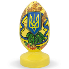 Load image into Gallery viewer, Ukrainian Tryzub Trident Wooden Figurine