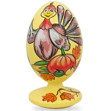 Load image into Gallery viewer, Thanksgiving Turkey in Autumn Wooden Figurine