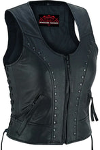 Load image into Gallery viewer, Women&#39;s Lightweight Vest with Rivets Detailing