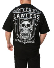 Load image into Gallery viewer, Outlaw Lawless Skull Men's Motorcycle T-Shirt