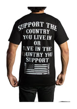 Load image into Gallery viewer, Men's Outlaw Threadz American Support USA Country Flag  T Shirt
