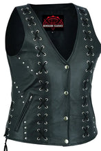 Load image into Gallery viewer, Women's Open neck Vest with Lacing Details