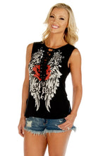 Load image into Gallery viewer, Women's Rock Star Lace-Up Tank Top