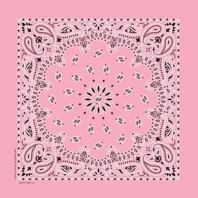 NT448 Bandana Paisley Light Pink