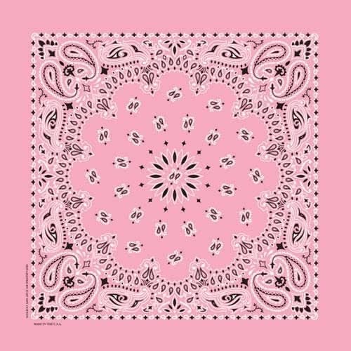 NT448 Bandana Paisley Light Pink