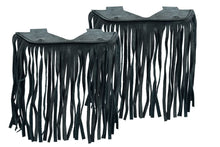 Load image into Gallery viewer, B14 Black Leather Floor Boards with Fringe - Small
