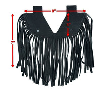 Load image into Gallery viewer, B14 Black Leather Floor Boards with Fringe - Small