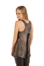 Load image into Gallery viewer, Women's Long Live The Brave Skull &amp; Roses Tank Top