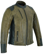 Load image into Gallery viewer, Spirit Rider Women's Vintage Brown Leather Motorcycle Jacket