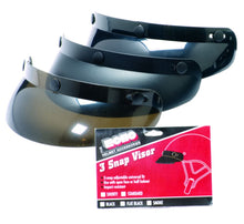 Load image into Gallery viewer, 1-5 3-Snap Universal Standard Visor - Smoke