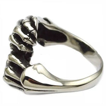Load image into Gallery viewer, R32 Stainless Steel Skull Fingers Biker Ring